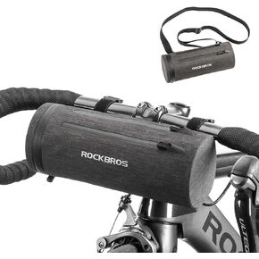 ROCKBROS Bike Handlebar Bag Bike Bag Front Frame Storage Bag Commuter Shoulder Bag Waterproof Large-Capacity Front Pack for Road Bike, MTB Mountain Bike