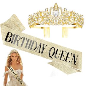 Tiaras for Women,Birthday Sash for Women,Birthday Queen Sash,Birthday Sash and Crown,Birthday Sash and Tiara for Women,Birthday Tiara for Women,Queen Crown,Green birthday decorations,Green crown