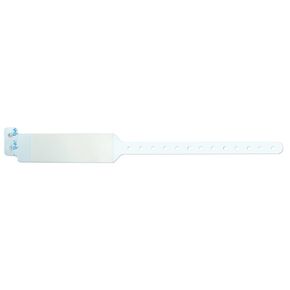 5080-11-PDM Sentry LabelBand Polyester Adult Shield Wristband, Insert Label Style, Permanent Snap Closure, White, Pack of 500