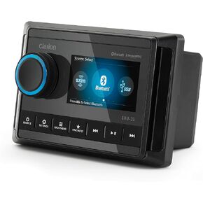 Clarion CMM-30 Marine Source Unit with Color LCD Display, 8-Channel RCA Output, IP66 Weatherproof Rating, Weather Band, Bluetooth