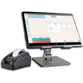 MRBOSS Mobile POS Cash Register 10.1 بوصة، جهاز لوحي 2 بوصة، تطبيق برنامج طابعة الإيصالات للشركات الصغيرة، المطاعم، التجزئة، البقالة، الراحة، الأطعمة المتنقلة، تناول الطعام، السيارة، الشاي الفقاعي، المقهى، المشروبات، المخابز