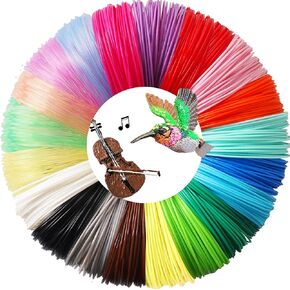 عبوات خيوط PLA لقلم ثلاثي الأبعاد بـ 20 لونًا، 10 أقدام لكل لون، إجمالي مواد طباعة ثلاثية الأبعاد بطول 200 قدم من TTYT3D، دعم لجميع الطابعات ثلاثية الأبعاد مقاس 1.75 مم / قلم ثلاثي الأبعاد، لا يدعم قلم 3Doodler in Kuwait