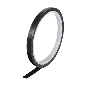 MECCANIXITY High Temperature Tape 70mm PTFE Coated Fabric Tape Heat Resistant Tape for Vacuum Sealers Adhesive Tape 10m/33ft Black 0.18mm Thickness