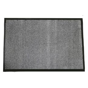 Durable Corporation-654S35 Wipe-N-Walk Vinyl Backed Indoor Carpet Entrance Mat, 3' x 5', Charcoal