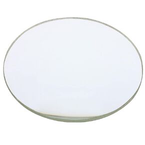 PATIKIL 4" (100mm) Focal Length Double Convex Lens, 40mm Diameter 6mm Height Glass Optically Polished Round Edges Lens for Physics Experiment, Clear