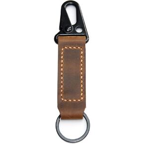 handmade leather keychain accesories,leather Vintage durability keychain, key chain, keychains for women keychain men, leather key fob,3rd Anniversary Gift, Gift For Birthday (Black) in Saudi Arabia
