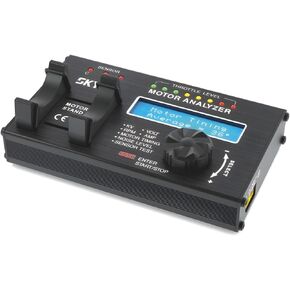 SkyRC Brushless Motor Analyzer: Motor KV, RPM, Timing Measurement, Hall Sensor Check, Brushless Motor Tester with 2x16 Characters LCD - Ideal for RC Hobby