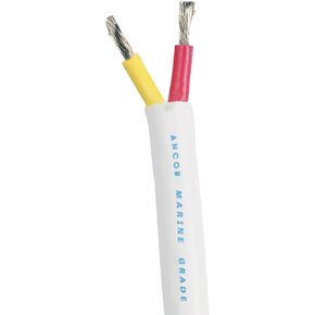 Ancor 123910 Safety Duplex Cable, 8/2 AWG (2 x 8mm2), Flat - 100ft,Red/Yellow
