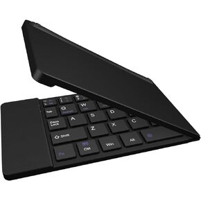 Ultra Slim Folding Wireless Bluetooth Keyboard for Smartphones, Computers, Tablets, Laptops - for iPhone 15 Pro Max Plus 14 13 12 11 Galaxy Z Fold, Z Flip iPad, iPad Air, Pro, Mini, Google Pixel