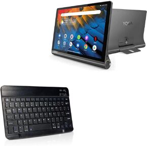BoxWave Keyboard Compatible with Lenovo Yoga Smart Tab Wi-Fi (Keyboard SlimKeys Bluetooth Keyboard, Portable Keyboard with Integrated Commands for Lenovo Yoga Smart Tab Wi-Fi - Jet Black