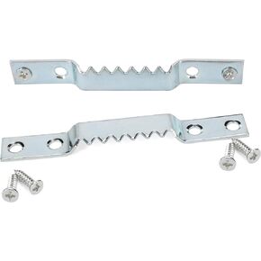 Sawtooth Picture Hangers Heavy Duty, 50pcs Sawtooth Hangers with 100pcs Screws, Supports 50 Ibs, Picture Hanging Hooks for Hanging Photos Artwork Canvas Clock Home Decoration