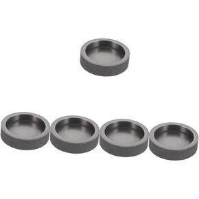 DOITOOL 5pcs Graphite Tank Ingot Molds Round Graphite Casting Mold Round Graphite Ingot Molds Silver Ingot Mold Metal Molds Casting Metal Casting Mould Metal Furnace Graphite Crucible