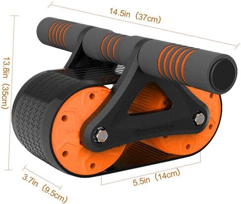 Oileus AB Roller Wheel for Abdominal Exercise, Core Workout Equipment with Automatic Rebound Assistance and Resistance Springs with Ergonomic Handle Sold in Saudi Arabia