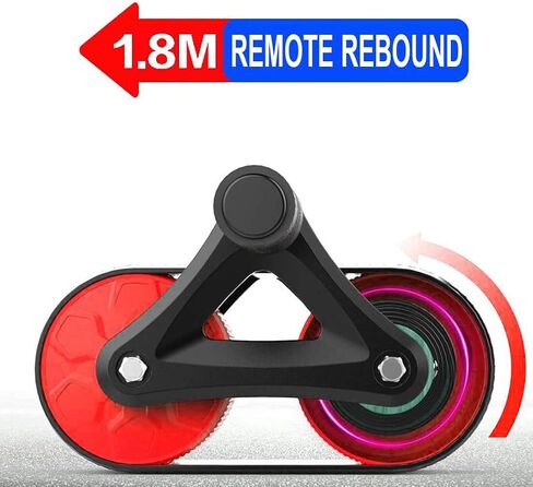 Oileus AB Roller Wheel for Abdominal Exercise, Core Workout Equipment with Automatic Rebound Assistance and Resistance Springs with Ergonomic Handle Sold in Saudi Arabia