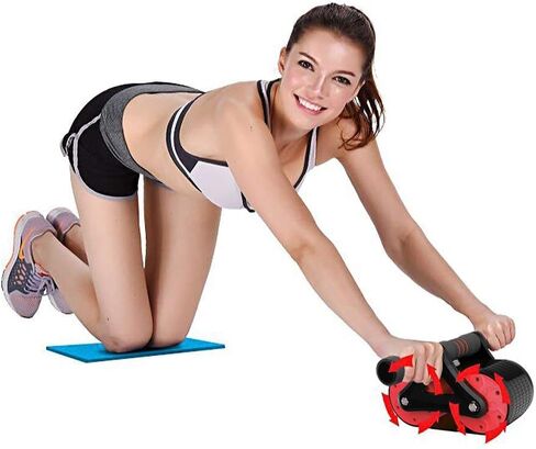 Oileus AB Roller Wheel for Abdominal Exercise, Core Workout Equipment with Automatic Rebound Assistance and Resistance Springs with Ergonomic Handle Sold in Saudi Arabia