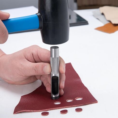 مجموعة أدوات ثقب الجلود المجوفة المصنوعة من الفولاذ، مجموعة مكونة من 3 قطع (1/4، 3/8، 1/2 بوصة) هي ملحق أصلي لمجموعة أدوات ASDFGHT جروميت in Kuwait