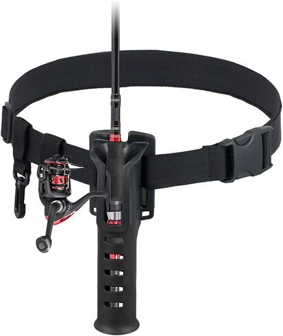 حزام حامل قضيب الخصر من Laelr، مُدخل عمود قضيب الصيد المحمول، حزام دعامة قضيب الصيد قابل للتعديل، رف قضيب الخصر للصيد في الهواء الطلق in Kuwait