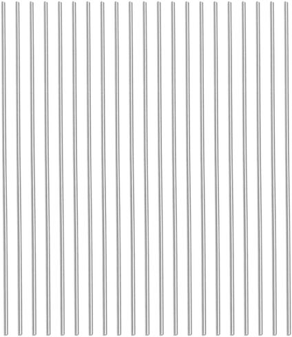 Round Steel Rod, 20 Pack 1.5mm x 150mm HSS Lathe Bar Stock Tool for Shaft Gear Drill Lathes Boring Machine Turning Miniature Axle DIY Craft Making in Saudi Arabia