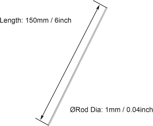 Round Steel Rod, 20 Pack 1.5mm x 150mm HSS Lathe Bar Stock Tool for Shaft Gear Drill Lathes Boring Machine Turning Miniature Axle DIY Craft Making in Saudi Arabia