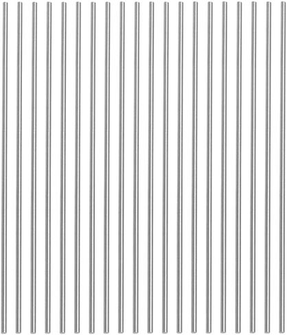 Round Steel Rod, 20 Pack 1.5mm x 150mm HSS Lathe Bar Stock Tool for Shaft Gear Drill Lathes Boring Machine Turning Miniature Axle DIY Craft Making in Saudi Arabia