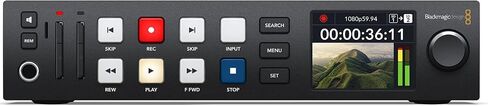 Blackmagic Design HyperDeck Studio HD Plus Recorder with 6 ft Power Cord and 5-Pack SolidSignal Cable Ties (HYPERD/ST/DCHP) in Kuwait