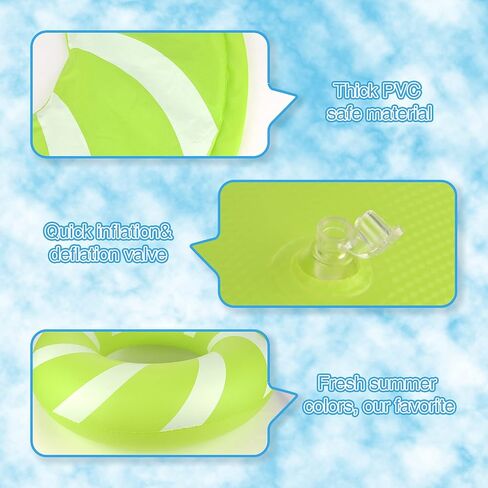Inflatable Pool Floats Toys, Kids Donut Inflatable Swim Tube Ring Floaties for Beach Party Lake in Saudi Arabia