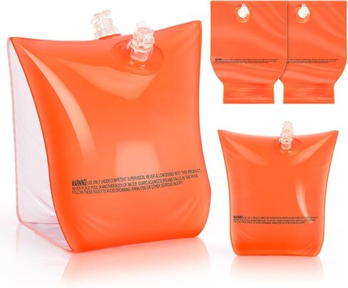 عوامات الذراع، أجنحة مائية للسباحة - 4 عبوات من عوامات الأطفال الصغار لتعلم السباحة، عوامات ذراع السباحة القابلة للنفخ، عوامات سباحة ناعمة للأطفال الصغار من سن 1 إلى 3 أعوام، والأطفال الذين تتراوح أعمارهم بين 3-5 أعوام، و6-12 عامًا (زوجان) in Kuwait