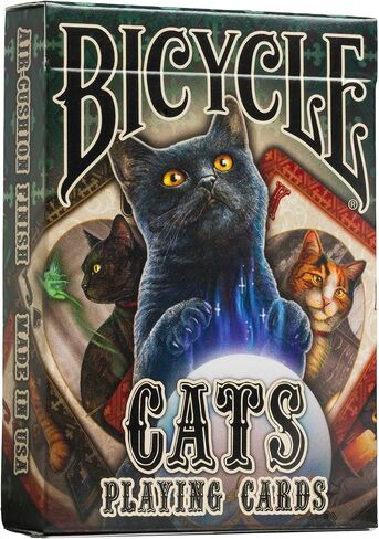 Bicycle Cats Playing Cards Designed by Lisa Parker, Black in Saudi Arabia