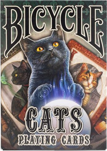Bicycle Cats Playing Cards Designed by Lisa Parker, Black in Saudi Arabia