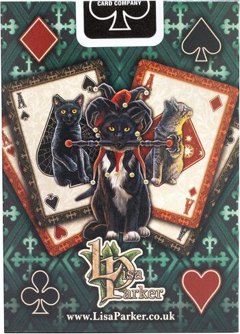 Bicycle Cats Playing Cards Designed by Lisa Parker, Black in Saudi Arabia
