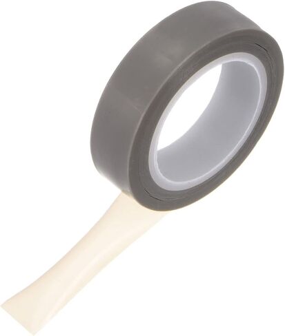 بكرة شريط فيلم PTFE، شريط درجة حرارة عالية 0.5 بوصة × 33 قدم، سمك 0.08 مم مع لاصق جانب واحد لآلة سد الفراغ، سدادات يدوية، رمادي in Saudi Arabia