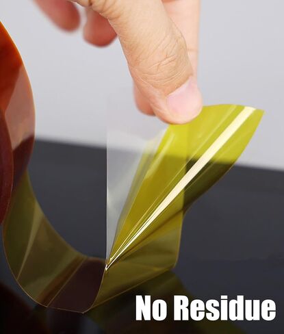 شريط حراري للتسامي، 3 لفات 20 مم × 33 م (108 قدم)، شريط مقاوم للحرارة لدرجة الحرارة العالية، شريط لاصق لنقل الحرارة، شريط تصعيد، بدون بقايا (ألوان صفراء) in Kuwait