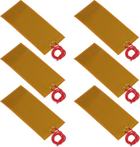 6pcs Film Heater Plate Adhesive Pad 24V 30W 45mmx100mm PI Heating Elements Film Strip Heater Adhesive Polyimide Heater Plate in Saudi Arabia