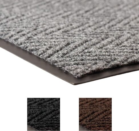 سجادة مدخل Notrax 118 Arrow Trax®، للمنزل أو المكتب، فحم 3 × 4 بوصة in Saudi Arabia