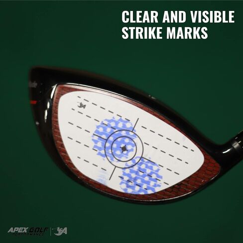 Apex Golf Performance Golf Impact Tape, Golf Ball Sweet Spot Finder, Perfect Precision Impact Golf Training aid, Direct Strike Impact Feedback. Perfect Training aid to Improve Your Golf Performance! in Saudi Arabia
