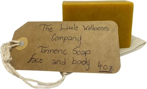 | Organic Turmeric Bar Soap For Dark Spots with Lavender Oil | Skin Brightening Turmeric Face & Body Soap Bar | Long Lasting Rich Creamy Lather for Bright Natural Radiant | 3.75oz in Saudi Arabia