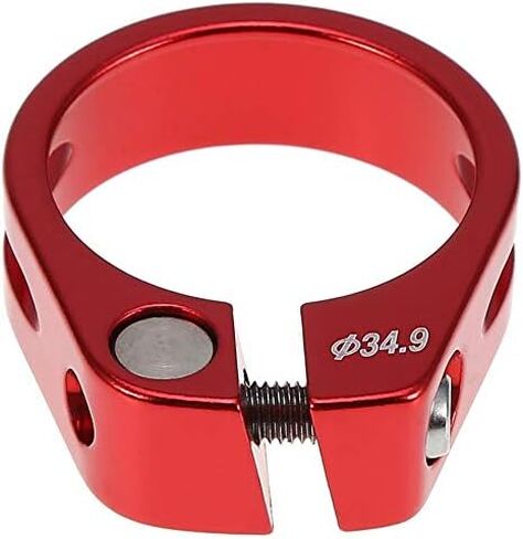 Bike Seatpost Clamp, 5 Colors 34.9 mm Bike Tube Clip Clamping Clip Aluminum Alloy Accessory Quick Release () in Saudi Arabia