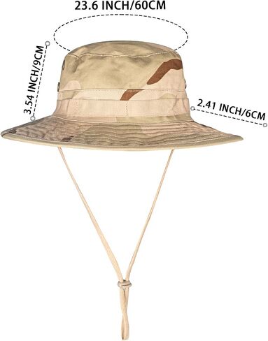 Sun Hats for Men Women Bucket Hat UPF 50+ Boonie Fishing Safari Hat in Kuwait