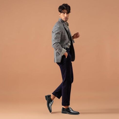 BEAU TODAY Wingtip Oxfords Shoes for Men,Brogue Dress Oxford Shoes for Men，Leather Formal Classic Lace Up Church Shoes for Casual Business in Saudi Arabia
