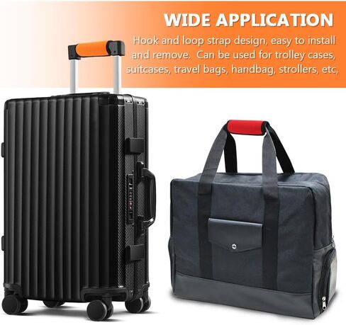 6 Pack Neoprene Luggage Handle Cover, Neoprene Removable Handle Covers, Hook and Loop Strap Design, Luggage Handle Recognizer, for Luggage, Trolley Cases(Size:15.5x14.5cm) in Saudi Arabia