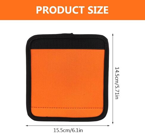 6 Pack Neoprene Luggage Handle Cover, Neoprene Removable Handle Covers, Hook and Loop Strap Design, Luggage Handle Recognizer, for Luggage, Trolley Cases(Size:15.5x14.5cm) in Saudi Arabia