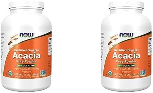 NOW Supplements، مسحوق أكاسيا النقي، عضوي معتمد، عالي الذوبان، يمتزج بسهولة، صحة الأمعاء*، 12 أونصة in Saudi Arabia