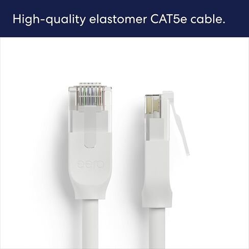 Amazon eero CAT6a Ethernet cable | Supports 10 gigabit+ speeds | 3 foot | 1-pack | Arctic White in Saudi Arabia