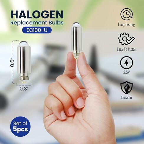 متوافق مع مصابيح الهالوجين البديلة ويلش ألين 5 قطع 03100-U (مجموعة من 5 قطع) in Kuwait