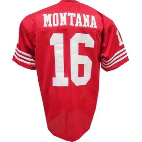 Generic Custom Stitched Joe Montana Adult Red Jersey Size Adult XL X-Large in Kuwait