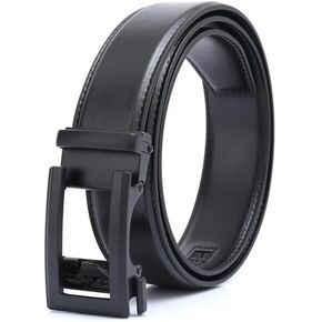 DOSHI Auto 1 Vegan Belt - Matte Black Buckle, Order 1 Size Up from Pants Size in Saudi Arabia
