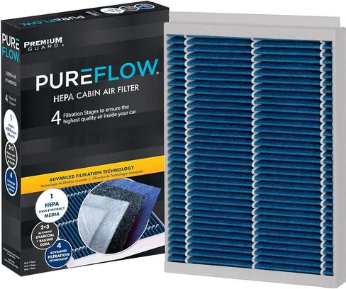 PG Cabin Air Filter PC5840C | Fits 2012-2019 Land Rover Range Rover Evoque, 2012-2016 Volvo S60, 2015-2019 Land Rover Discovery Sport, 2010-2016 Volvo XC60, 2008-2015 XC70, 2007-2014 S80 in Saudi Arabia