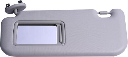 Driver Side Sun Visor Fit for Toyota Yaris 2007 2008 2009 2010 2011 Replace 74320-52810-B0 Front Left | Sun Protection Shade | Makeup Mirror | Gray in Saudi Arabia