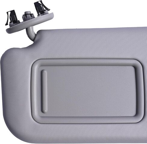 Driver Side Sun Visor Fit for Toyota Yaris 2007 2008 2009 2010 2011 Replace 74320-52810-B0 Front Left | Sun Protection Shade | Makeup Mirror | Gray in Saudi Arabia