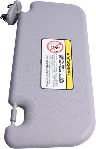 Driver Side Sun Visor Fit for Toyota Yaris 2007 2008 2009 2010 2011 Replace 74320-52810-B0 Front Left | Sun Protection Shade | Makeup Mirror | Gray in Saudi Arabia